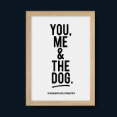 Thumbnail 4 - Personalised You, Me & The Dog(s) Name Print with Frame Options