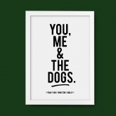Thumbnail 5 - Personalised You, Me & The Dog(s) Name Print with Frame Options