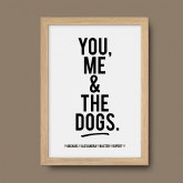 Thumbnail 6 - Personalised You, Me & The Dog(s) Name Print with Frame Options
