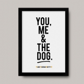 Thumbnail 7 - Personalised You, Me & The Dog(s) Name Print with Frame Options