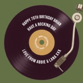 Thumbnail 4 - Personalised 70th Retro Record Mug
