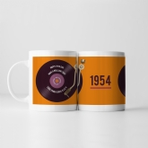 Thumbnail 1 - Personalised 70th Retro Record Mug