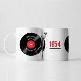 Thumbnail 6 - Personalised 70th Retro Record Mug