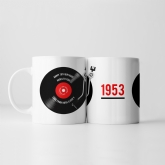 Thumbnail 5 - Personalised 70th Retro Record Mug