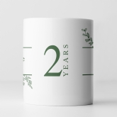 Thumbnail 12 - Botanical Personalised 2nd Wedding Anniversary Mug