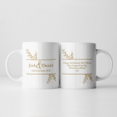 Thumbnail 6 - Botanical Personalised 2nd Wedding Anniversary Mug