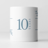 Thumbnail 12 - Botanical Personalised 10th Wedding Anniversary Mug