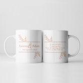 Thumbnail 10 - Botanical Personalised 10th Wedding Anniversary Mug