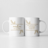 Thumbnail 6 - Botanical Personalised 10th Wedding Anniversary Mug