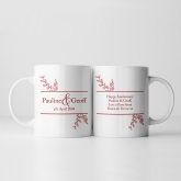 Thumbnail 4 - Personalised Personalised Botanical 20th Wedding Anniversary Mug