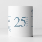 Thumbnail 12 - Botanical Personalised 25th Wedding Anniversary Mug
