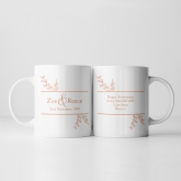 Thumbnail 10 - Botanical Personalised 25th Wedding Anniversary Mug