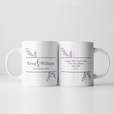 Thumbnail 9 - Botanical Personalised 25th Wedding Anniversary Mug