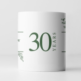 Thumbnail 12 - Botanical Personalised 30th Wedding Anniversary Mug