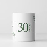 Thumbnail 12 - Botanical Personalised 30th Wedding Anniversary Mug