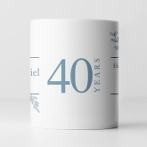 Thumbnail 12 - Botanical Personalised 40th Anniversary Mug