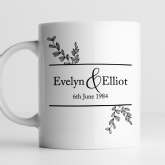 Thumbnail 11 - Botanical Personalised 40th Anniversary Mug