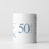 Thumbnail 12 - Botanical Personalised 50th Wedding Anniversary Mug