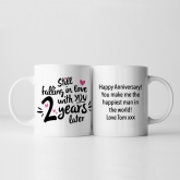 Thumbnail 8 - Still Falling in Love 2 Years Later Personalised Mug