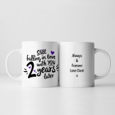 Thumbnail 9 - Still Falling in Love 2 Years Later Personalised Mug
