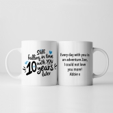 Thumbnail 4 - Still Falling in Love 10 Years Later Personalised Mug 