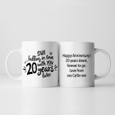 Thumbnail 1 - Still Falling in Love 20 Years Later Personalised Mug