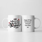 Thumbnail 1 - Still Falling in Love 30 Years Later Personalised Mug