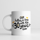 Thumbnail 2 - Still Falling in Love 30 Years Later Personalised Mug