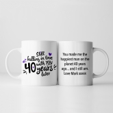 Thumbnail 7 - Still Falling in Love 40 Years Later Personalised Mug 