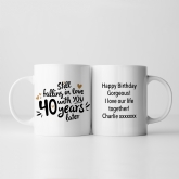 Thumbnail 8 - Still Falling in Love 40 Years Later Personalised Mug 