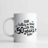 Thumbnail 2 - Still Falling in Love 50 Years Later Personalised Mug