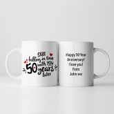 Thumbnail 3 - Still Falling in Love 50 Years Later Personalised Mug