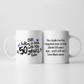 Thumbnail 7 - Still Falling in Love 50 Years Later Personalised Mug