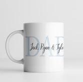 Thumbnail 2 - Personalised Dad and Children's Names Mug