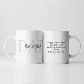 Thumbnail 4 - Personalised Dad and Children's Names Mug