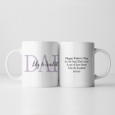 Thumbnail 7 - Personalised Dad and Children's Names Mug