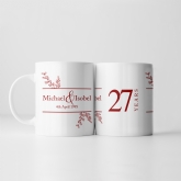 Thumbnail 10 - Botanical Personalised Wedding Anniversary Mug