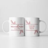 Thumbnail 8 - Botanical Personalised Wedding Anniversary Mug