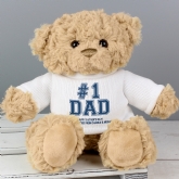 Thumbnail 1 - #1 Dad Personalised Teddy Bear