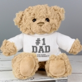 Thumbnail 6 - #1 Dad Personalised Teddy Bear