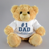 Thumbnail 1 - #1 Dad Personalised Teddy Bear