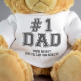 Thumbnail 2 - #1 Dad Personalised Teddy Bear