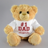 Thumbnail 4 - #1 Dad Personalised Teddy Bear