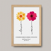 Thumbnail 2 - Personalised If Friends Were Flowers Print
