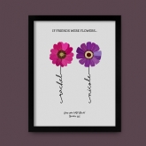 Thumbnail 5 - Bunch of Flowers with Name Stems Personalised Print