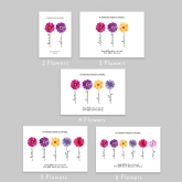 Thumbnail 8 - Bunch of Flowers with Name Stems Personalised Print