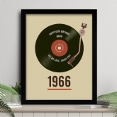 Thumbnail 1 - Personalised 60th Birthday Retro Record Print
