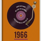Thumbnail 3 - Personalised 60th Birthday Retro Record Print
