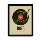 Thumbnail 10 - Personalised 60th Birthday Retro Record Print