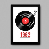 Thumbnail 2 - Personalised 60th Birthday Retro Record Print